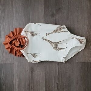 Ruffled Cross Back Swimsuit